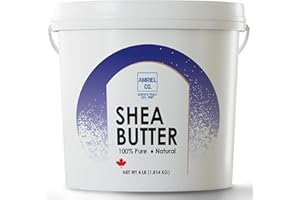 BULK Shea Butter Organic (4lb) Premium Quality Ivory Moisturizer| Sourced From Africa and Packed in Canada| Great For Hair,Sk