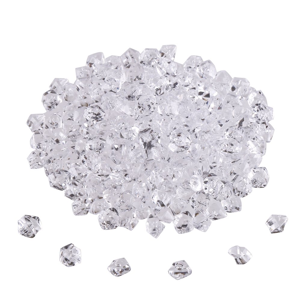 Buy DIYASY 200pcs Clear Acrylic Ice Rocks Fake Ice Cubes Fake Diamonds