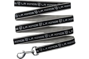 Pets First NHL Los Angeles Kings Leash for Dogs & Cats, Medium. - Walk Cute & Stylish! The Ultimate Hockey Fan Leash!, Medium (4 ft Long x 0.62 in Width) (KNG-3031-MD)