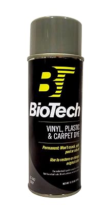 BioTech Vinyl, Plastic & Carpet Dye, Spray Paint, Carpet Dye, Plastic Dye, Vinyl Dye, Aerosol Spray (Gray)