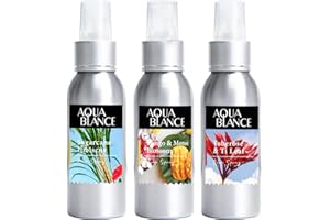 AQUA BLANCE Fragrant Room Spray, Hawaiian Luau, 3 x 3.4 fl oz, Air Fresheners Odor Eliminator for Home, Bathroom, Concentrated Room Spray