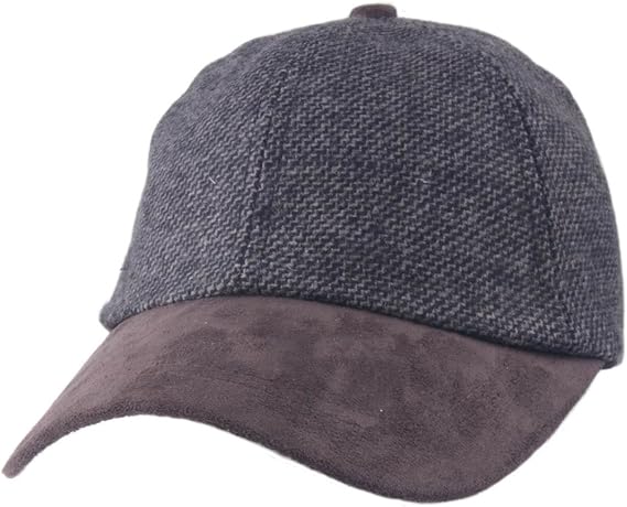 gray suede baseball hat