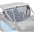 SAUTVS Rear Windshield for Kawasaki Teryx KRX 1000 20-25, Heavy Duty Full Clear Combined Back Window, Windscreen Accessories