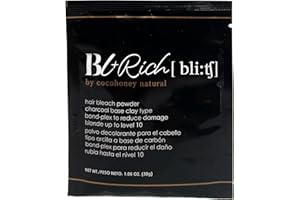 COCO-HONEY Hair Bleaching Powder for Dark Hair Lightening Blonde Hair Salon Quality Safe at Home (Charcoal 1.05 oz (pack of 1))