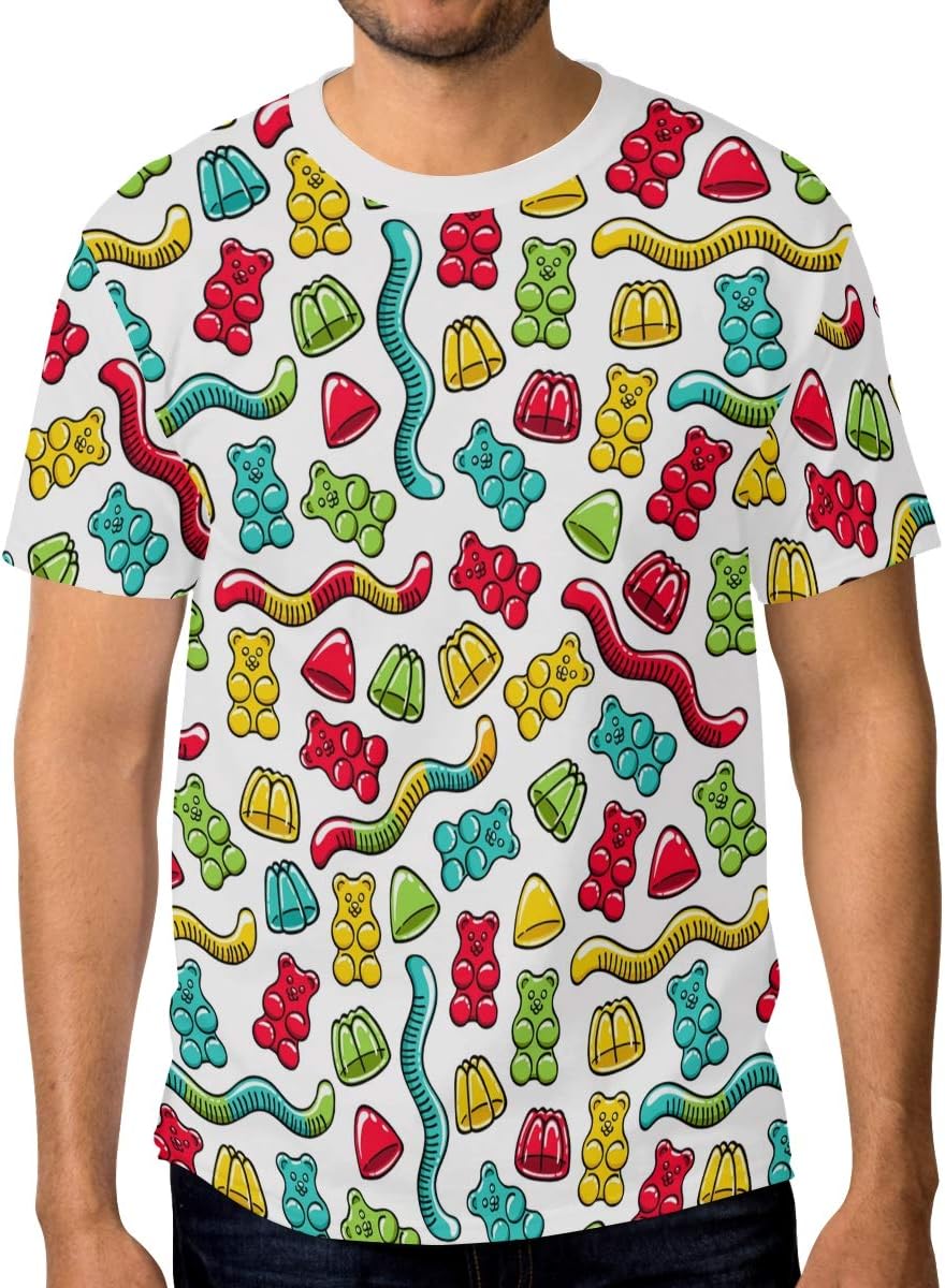 Plain Crew Neck T-Shirt Colorful Checkered Flag