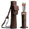 Valhalla Gear Rectangular Back Quiver with Adjustable Straps, Handmade Arrow Quiver Holder for Arrows, Archery Sports, Bow Hunting, Archery Quiver, Backpack Quiver Arrow Bag for Arrow Quivers