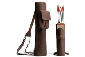 Valhalla Gear Rectangular Back Quiver with Adjustable Straps, Handmade Arrow Quiver Holder for Arrows, Archery Sports, Bow Hunting, Archery Quiver, Backpack Quiver Arrow Bag for Arrow Quivers