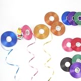 HONGCI 2 Rolls 50 m each Shiny Blue Ribbon Curling Ribbon 5mm Balloons Gift view 3