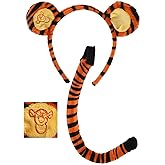 Disney Winnie the Pooh Tigger Ears Headband and Tail Costume Kit for adults and kids