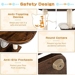 Tangkula Tall Cat Tree, 71-Inch Cat Tower with