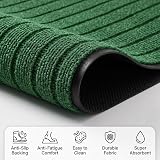 Cozy Haven Rubber Rug Outdoor Indoor Non-Slip Dirt Trapper 120x150 Green view 2