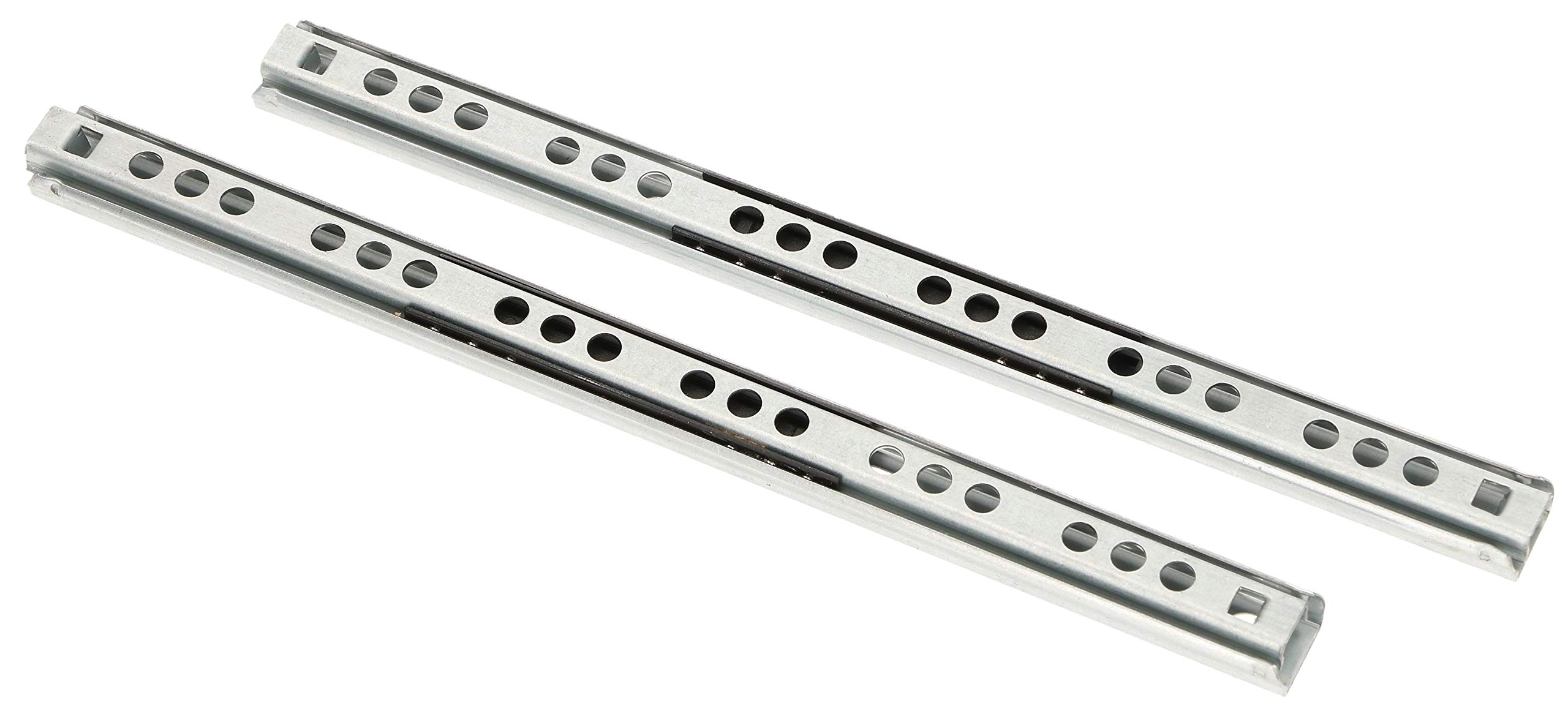 KOTARBAU® Ball Guide 215 mm / 17 mm Partial Extension Drawer Runners Roller Extension Telescopic Runners Drawer Slides 2 Pieces