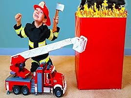 jack jack plays fire truck