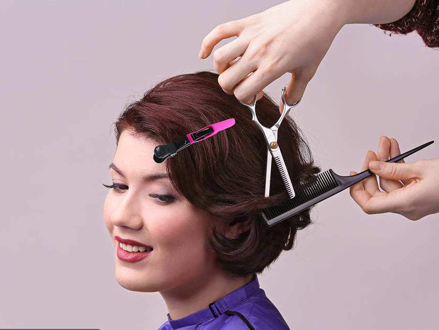 Hair Clips for Women by HH&LL – Wide Teeth & Double-Hinged Design – Alligator Styling Sectioning Clips of Professional Hair Salon Quality - 10Pack (Mixing) : Beauty