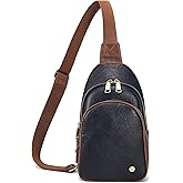 Haytijoe Anti Theft Crossbody Bags for Women Vegan Leather Sling Bag Travel Purses Fanny Pack
