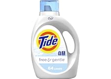 Tide Free & Gentle Laundry Detergent Liquid Soap, 64 Loads, 92 Fl Oz, He Compatible