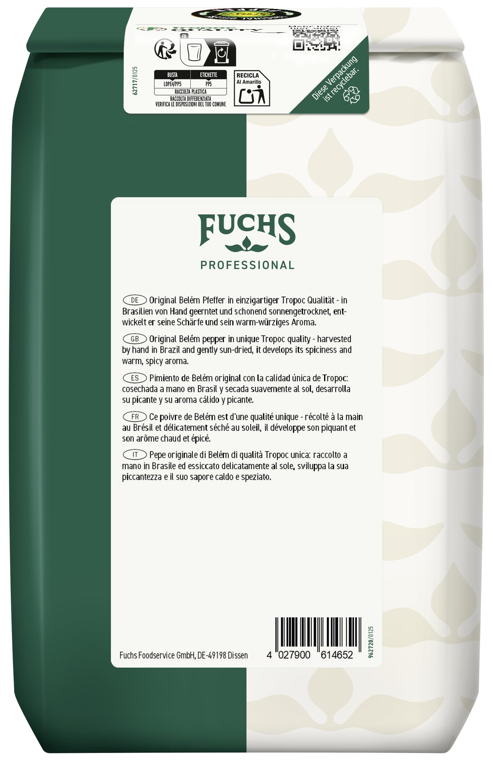 Fuchs Pfeffer schwarz ganz spezial (1 x 1 kg) | 1er Pack 2