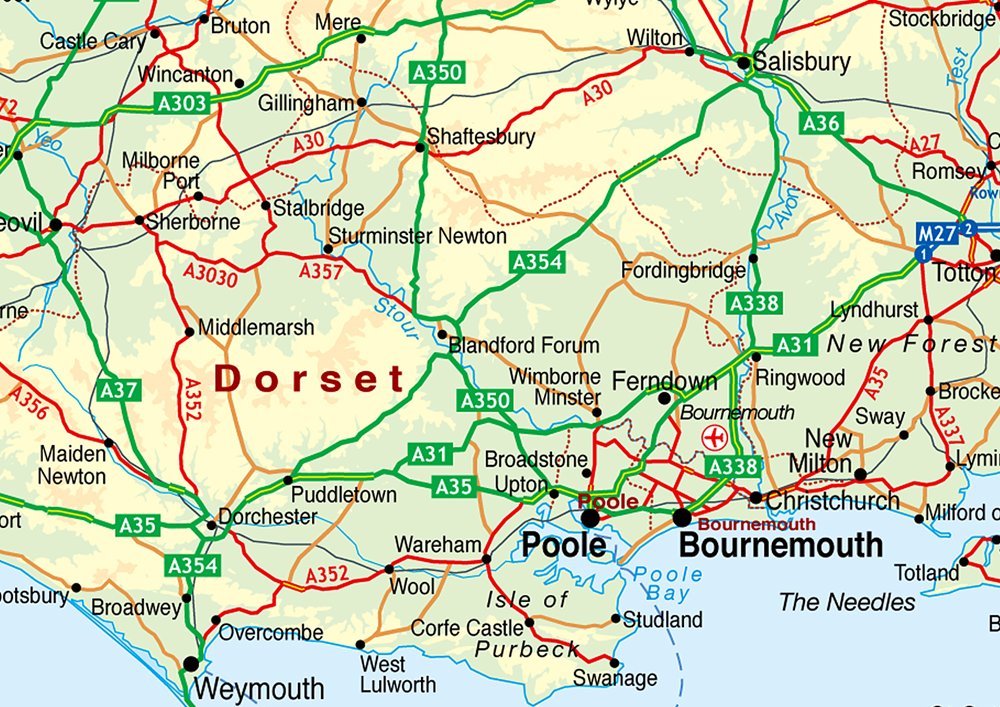 Map Of Southern England With Towns DBQZP