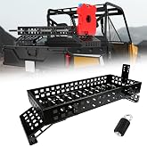 TOPOWN UTV Heavy Duty Overbed Cargo Rack with Adjustable Mounting Brackets | Accommodate Bed Rail Widths from 39.7&rdquo;-56.3&rdquo;(Inside Width), Molle Panel Sides UTV Bed Rack with Tool Clamps and Gas Can Mount