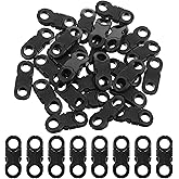 COMNICO Mini Safety Breakaway Buckles 6mm Side Release Plastic Buckle for Paracord Bracelet Clasp Paracord
