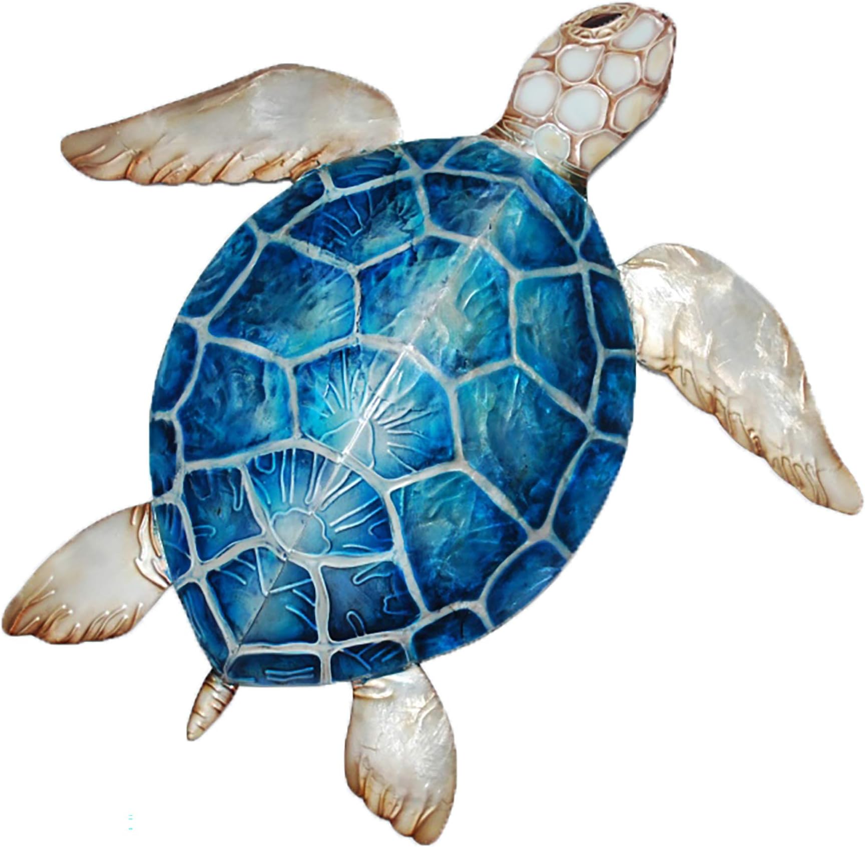 Eangee Home Design Sea Turtle Small Wall Decor Blue 11 Inches Length x 2 Inches Width x 11 Inches Height (m8059)