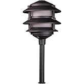 Best Pro Lighting Low Voltage Landscape 3 Tier Pagoda Light (Black)