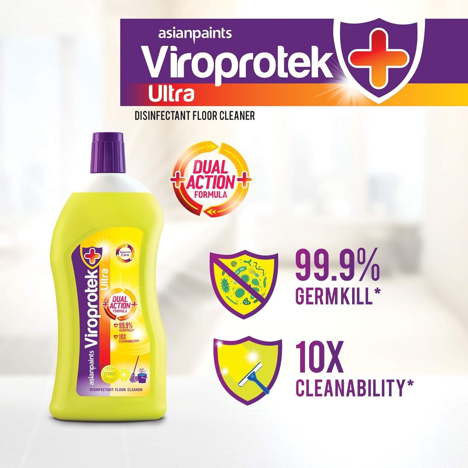 Asian Paints Viroprotek Ultra Disinfectant Floor Cleaner