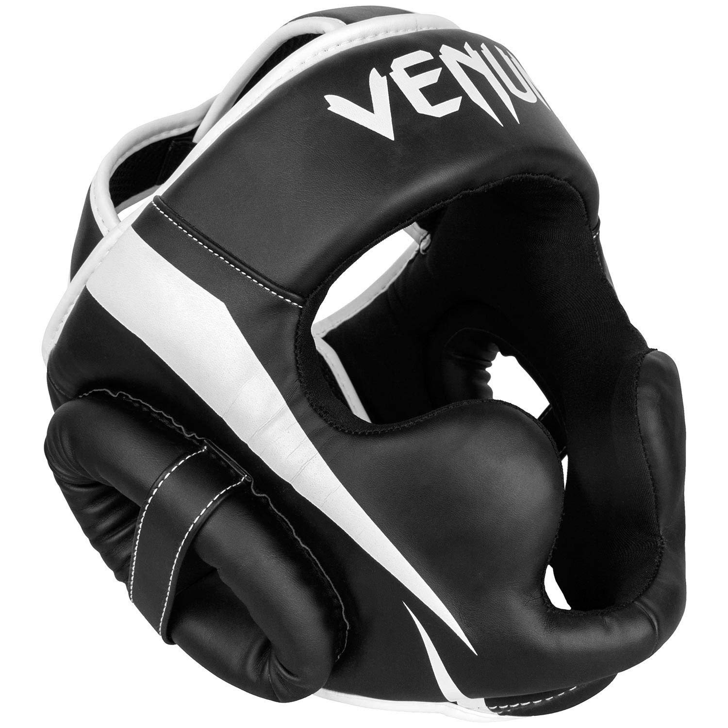 Venum, Elite Boxing Headgear, Men's, One Size, Black/White