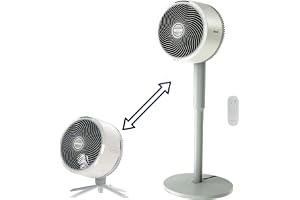 Shark FlexBreeze Pedestal & Tabletop Fan, Indoor & Outdoor, Portable, Oscillating Fan with Remote, Quiet, Powerful, Corded & Cordless, White (Renewed)