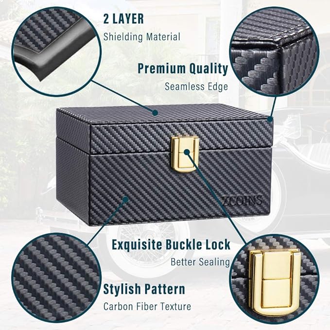 Faraday Box & 2 bolsas de doble capa, caja bloqueadora de ...