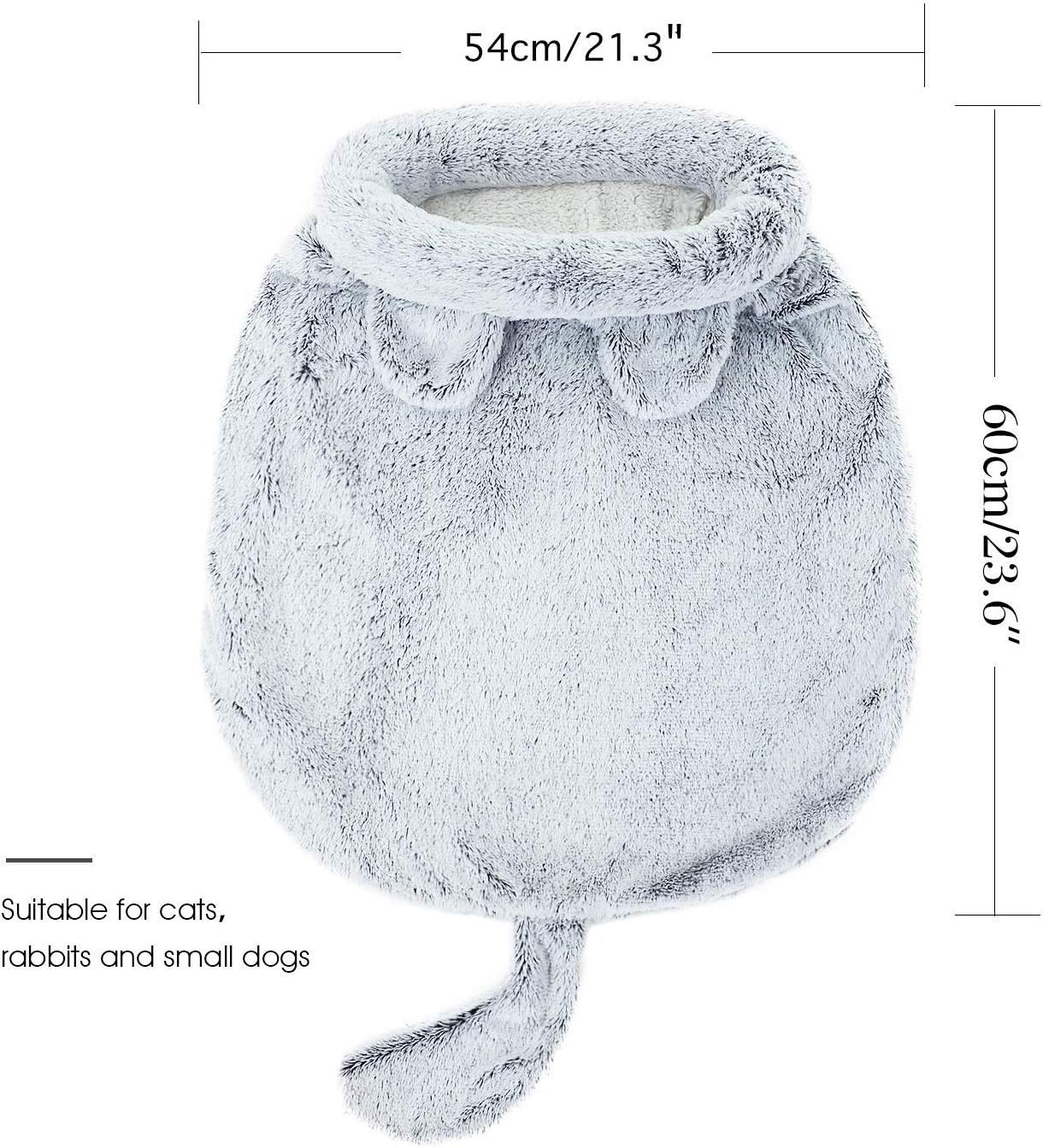 PAWZ Road Cat Sleeping Bag Self-Warming Kitty Sack 23"X22"-Silver : Pet Supplies