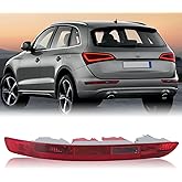 Clidr Rear Bumper Tail Light Lamp for Audi Q5 2009-2015 Rear Bumper Reflector Lower Tail Light Replace 8R0945095 Driver Side (Left)