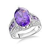 AGRULE 11.73 Carat Big Purple Gemstone Ring for Men