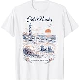 Outer Banks North Carolina Vintage Travel Scenic T-Shirt