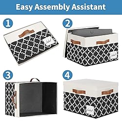 GhvyenntteS Large Storage Bins with Lids