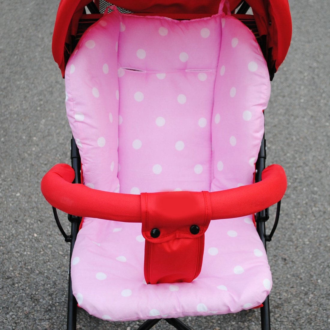 pink pushchair liner