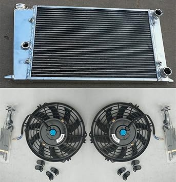 Amazon Com Aluminum Radiator Fans For Vw Golf Mk1 Jetta Scirocco Gti Spec 1 6 1 8 Automotive