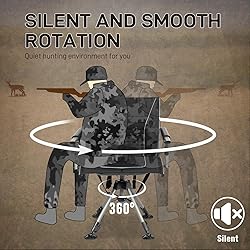 EVER ADVANCED 360° Silent Swivel Hunting Chair for