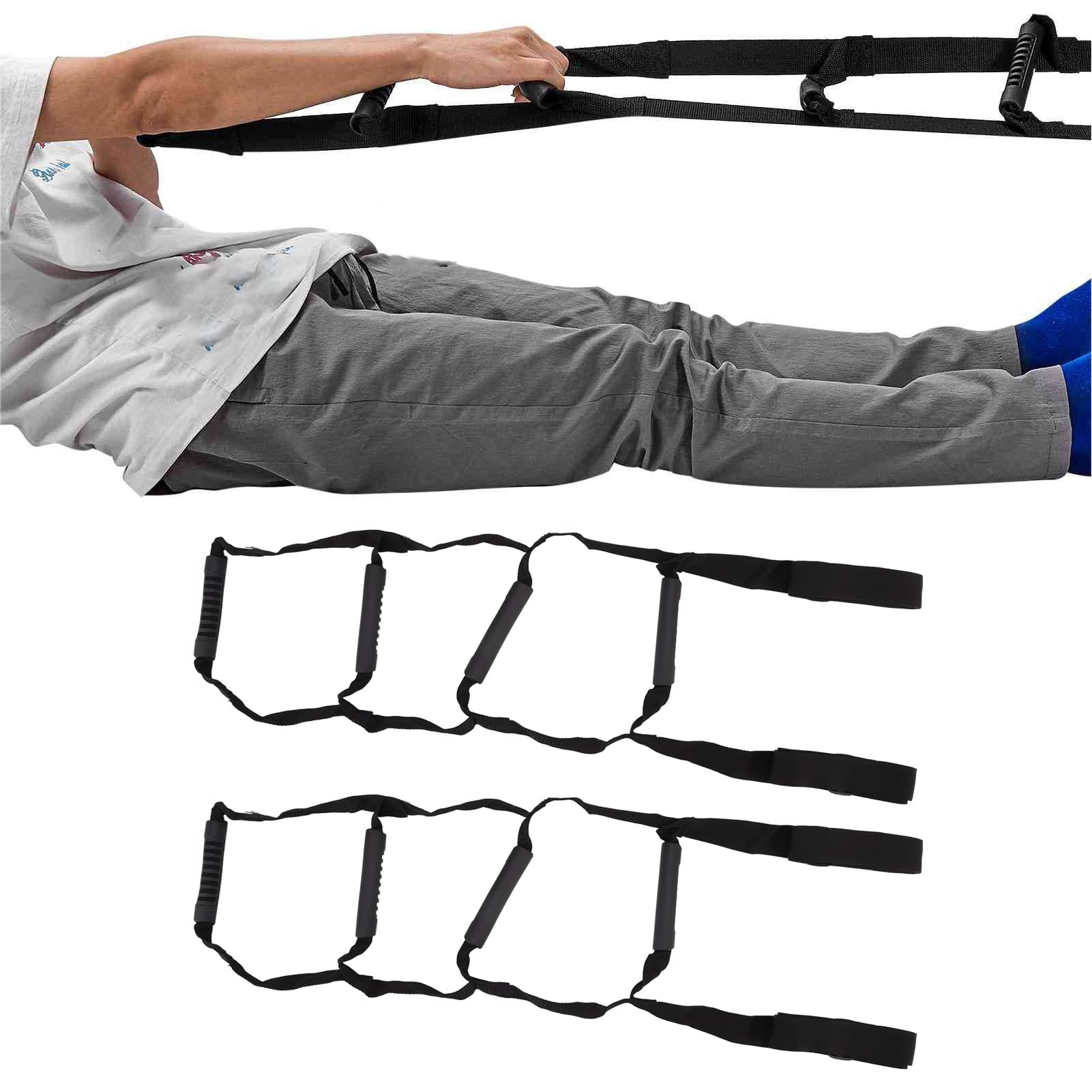 Bed Ladder Assist 2PCS Bed Sit Up Helper Nylon Adjustable Pull Up Assist Device with Handle Strap for the Elderly Senior Pregnant Injury Recovery Patient