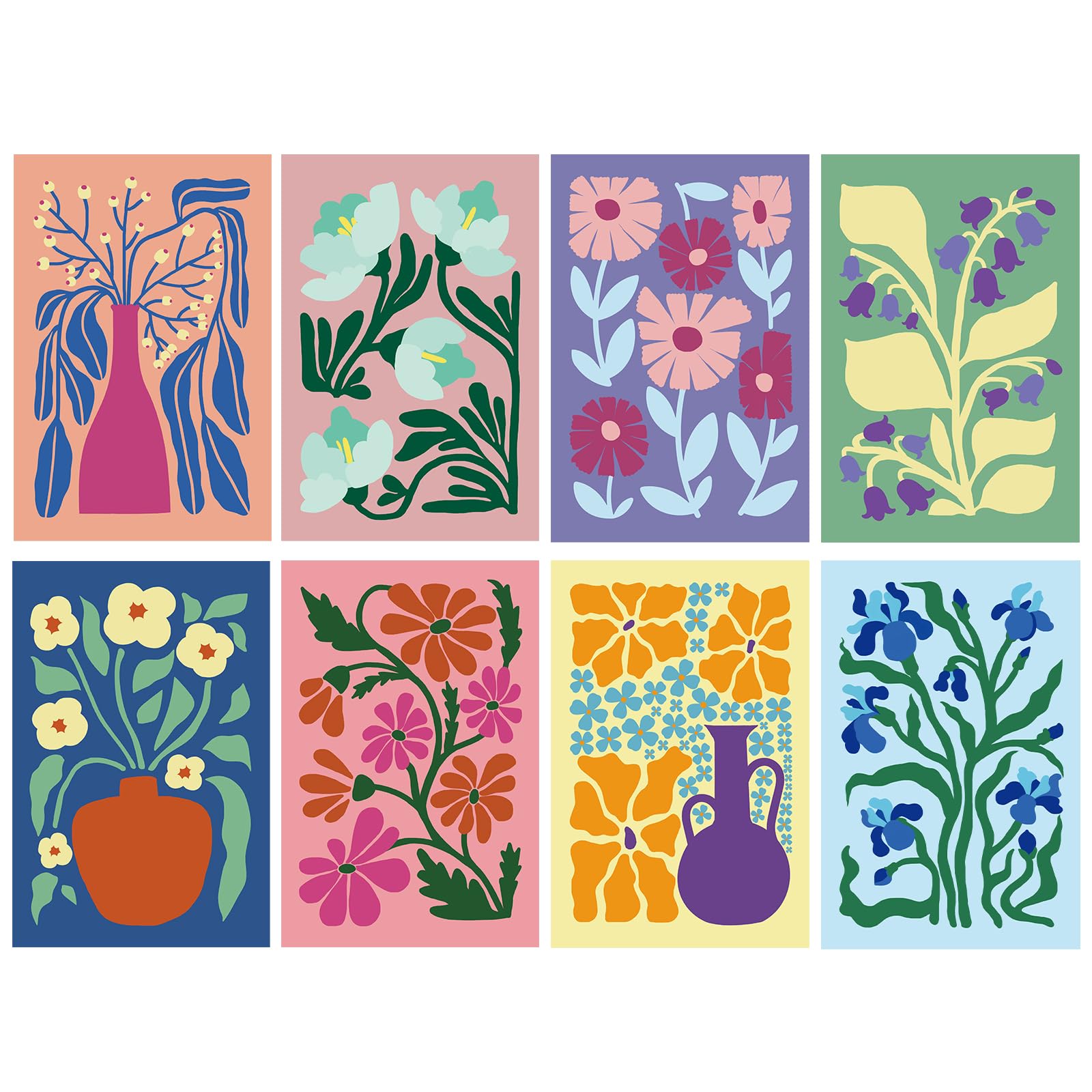 Photo 1 of 24 Pack Floral Greeting Cards with Envelopes, Floral Blank Note Cards Set for All Occasions, Boxed 8 Floral Designs Cards for Thank You, Birthday, Wedding, Condolence, Invitation, etc.