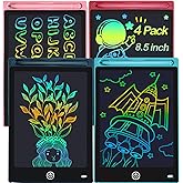 YIDEDRAW LCD Writing Tablet 4PC 8.5 Inch Colorful Screen Drawing Tablet, Doodle Board for Ages 3-12 Years Old Boys Girls, Electronic Drawing Pad for Kids, Gifts for Christmas & Birthday