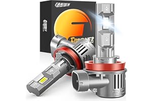 FAHREN Upgraded H11 LED Headlight Bulb, 60000LM 1200% Brightness With Silent Turbo Fan, 1:1 Size Wireless H9 Headlight Bulbs,