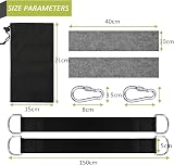 Todoxi Hammock Straps Set of 2 Hanging Kit 550LB each 1100LB folded view 5