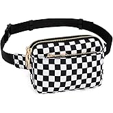 UTO Fanny Pack for Women Crossbody Trendy Fashion Belt Purse Chest Waist Hip Bumbag for Outdoor Shopping Travel Hiking