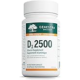 Genestra Brands D3 2500 | Supports Immune Function and Development of Bones and Teeth* | 90 Vegetarian Capsules