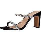 The Drop womens Avery Square Toe Two Strap High Heeled Sandal