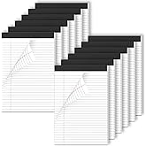 Nichela Legal Pads 12 Pack of Note Pads 6 x 9 Inch Notepad 21lb Thick Paper Writing Pads 30 Sheets Memo Pad College Ruled Small notepads 29 Lines Paper Pads for Writing, Sketching, and Note-Taking