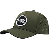 BASSDASH UPF 50+ Quick Dry Baseball Cap Water Resistant Laser Cut Mesh Snapback Hat for Men Women Fishing Hiking FH14