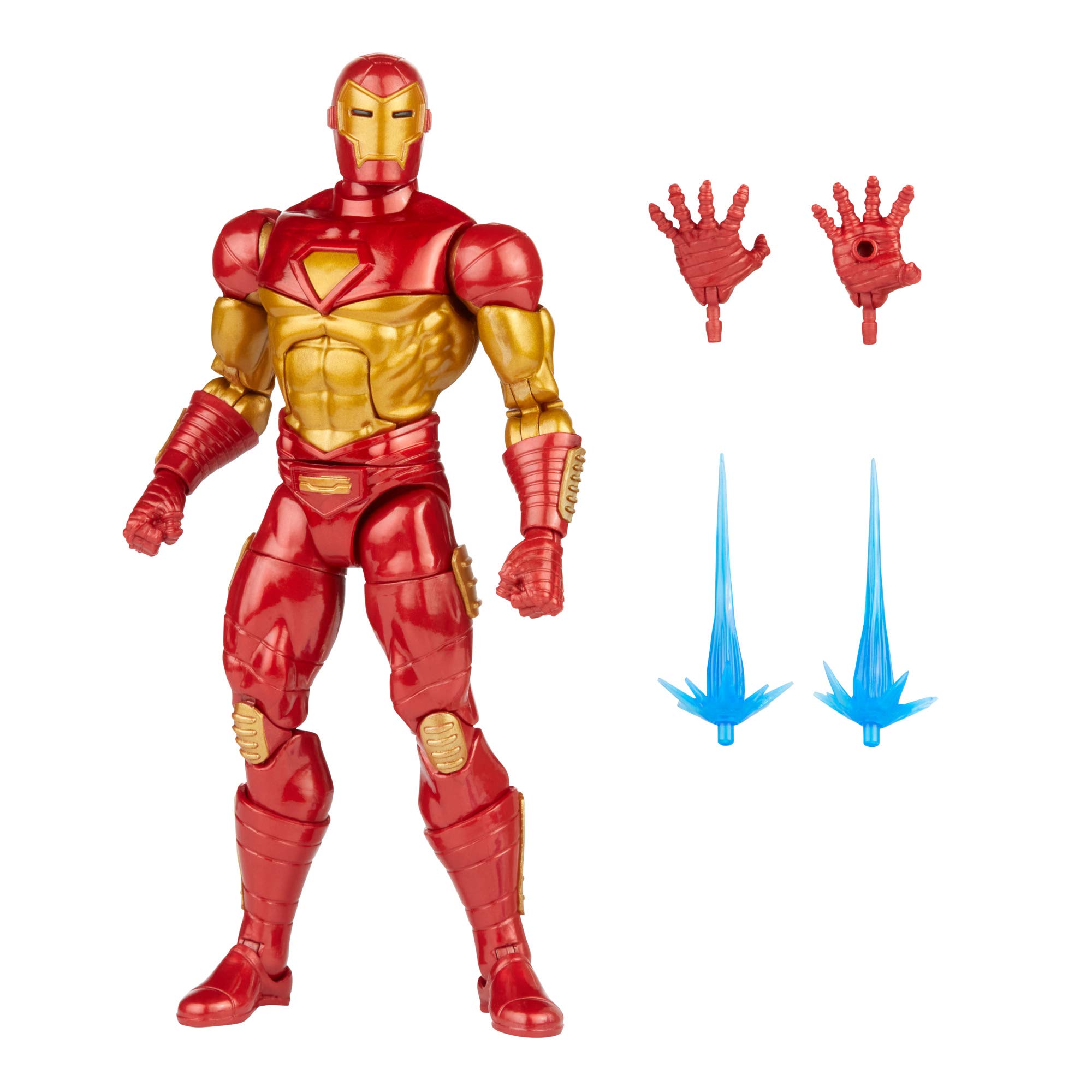 Marvel Hasbro Legends Series 6-inch Modular Iron Man Action Figure Toy, Includes 4 Accessories and 1 Build-A-Figure Part, Premium Design and Articulation Multicolor, F0355 Multicolor, F0355