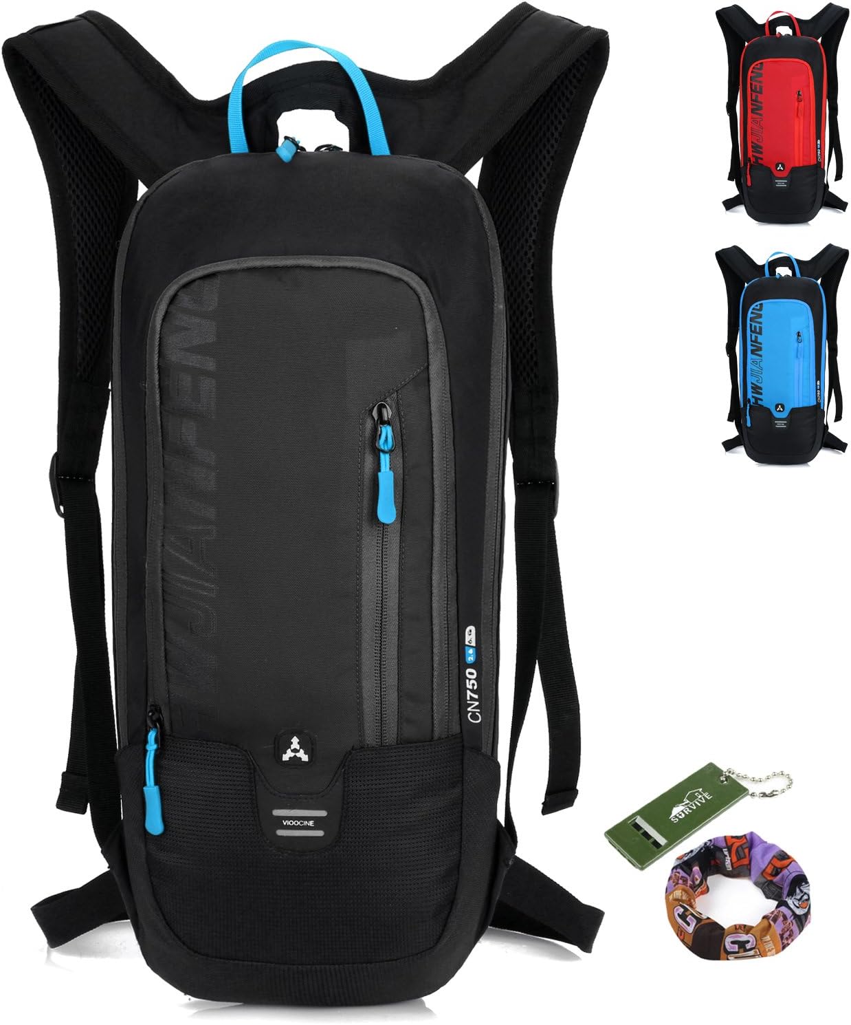 Small Running Cycling Skiing Walking Sport Rucksack Breathable Mountain Bike Bicycle Backpack for Men Women - 8L